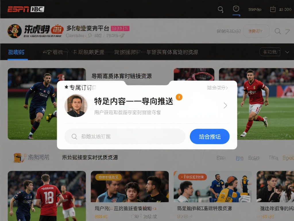 许多专业平台如ESPN、BBC体育以及国内的虎扑等